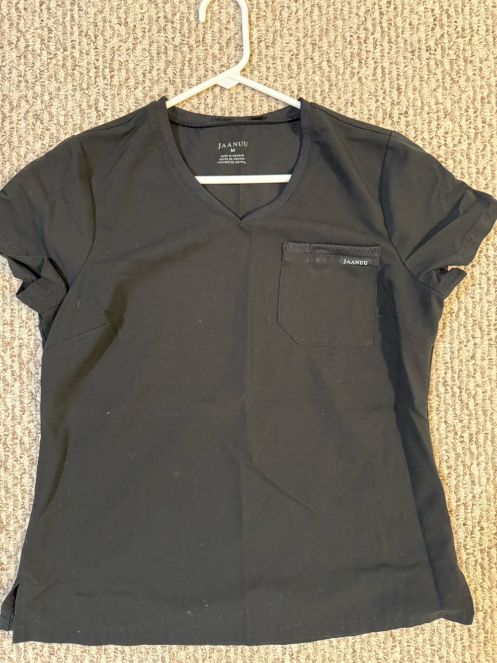 Jaanuu Black V-Neck Medical Top - Picture 3 of 3
